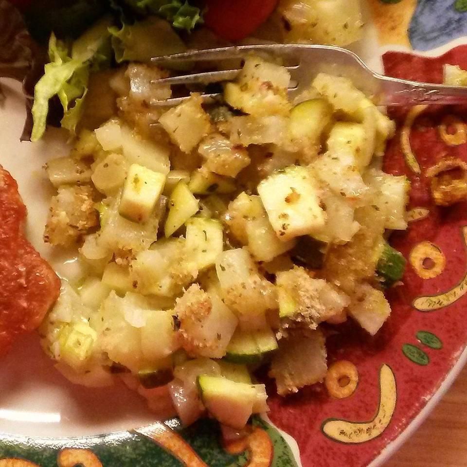 Ранчо выпеченное картофель и овощи