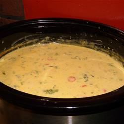 Медленная плита из брокколи-сыра суп