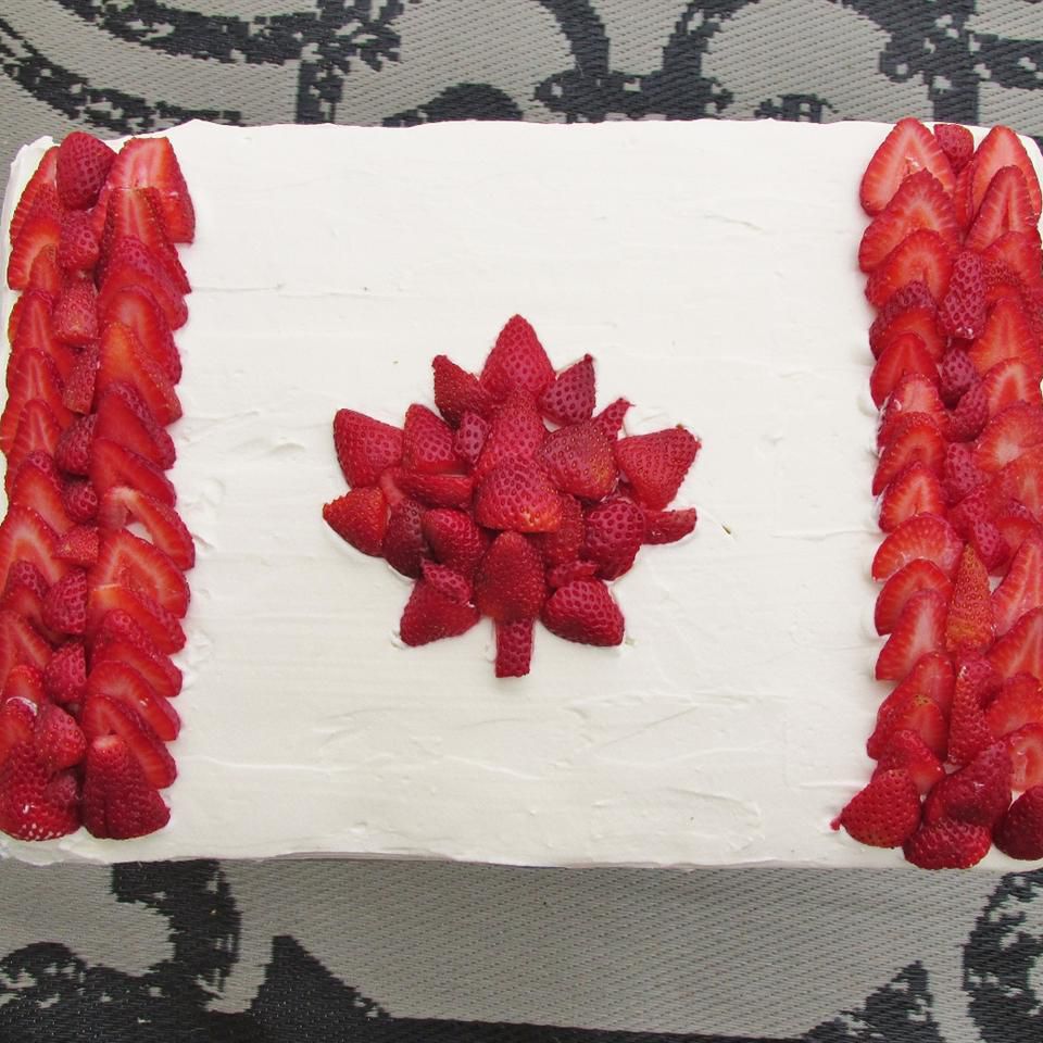 Канадский флаг торт