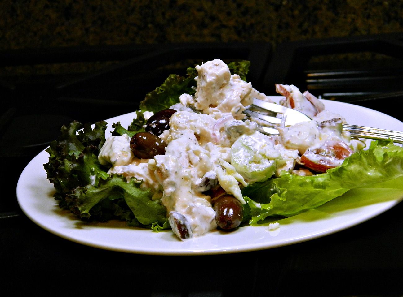 Греческий куриный салат