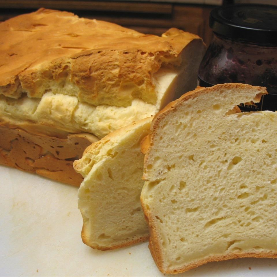 Белый хлеб без глютена для хлебных машин
