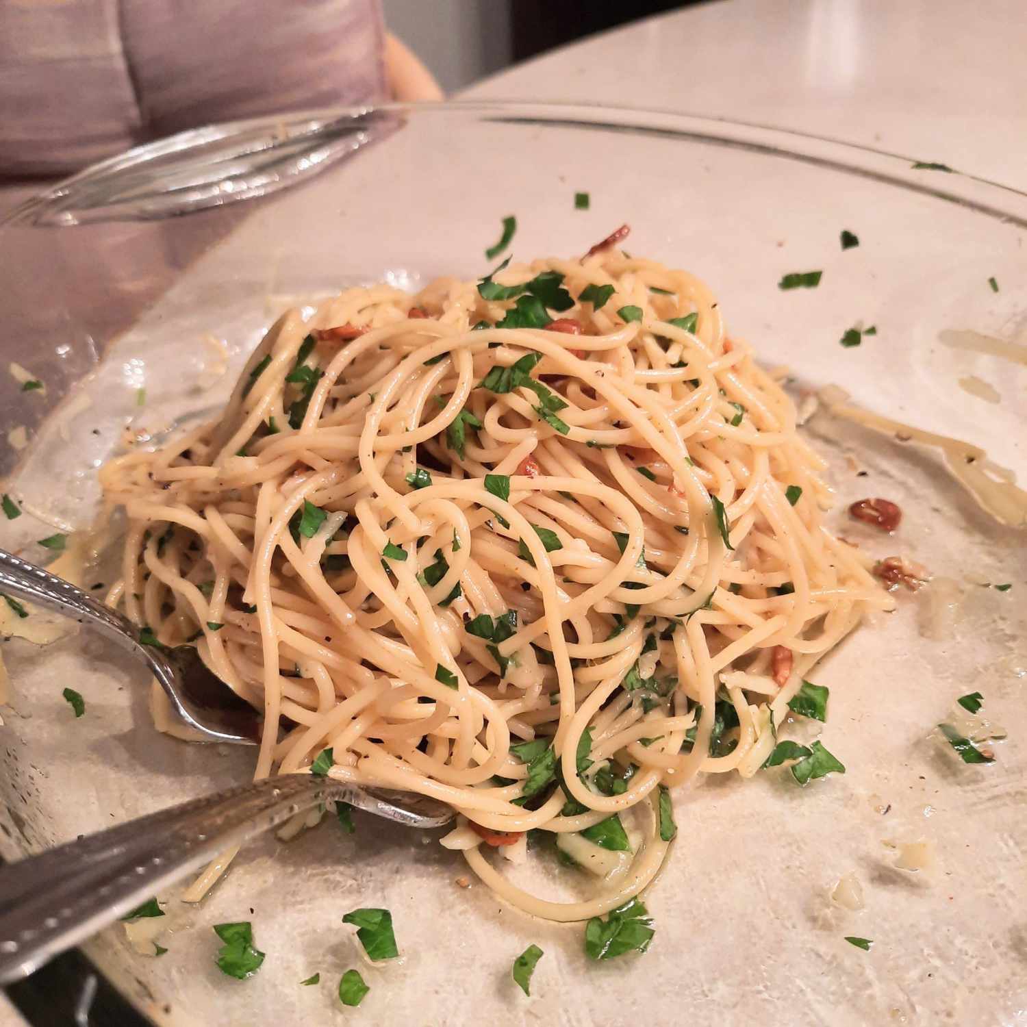 Спагетти aglio e olio