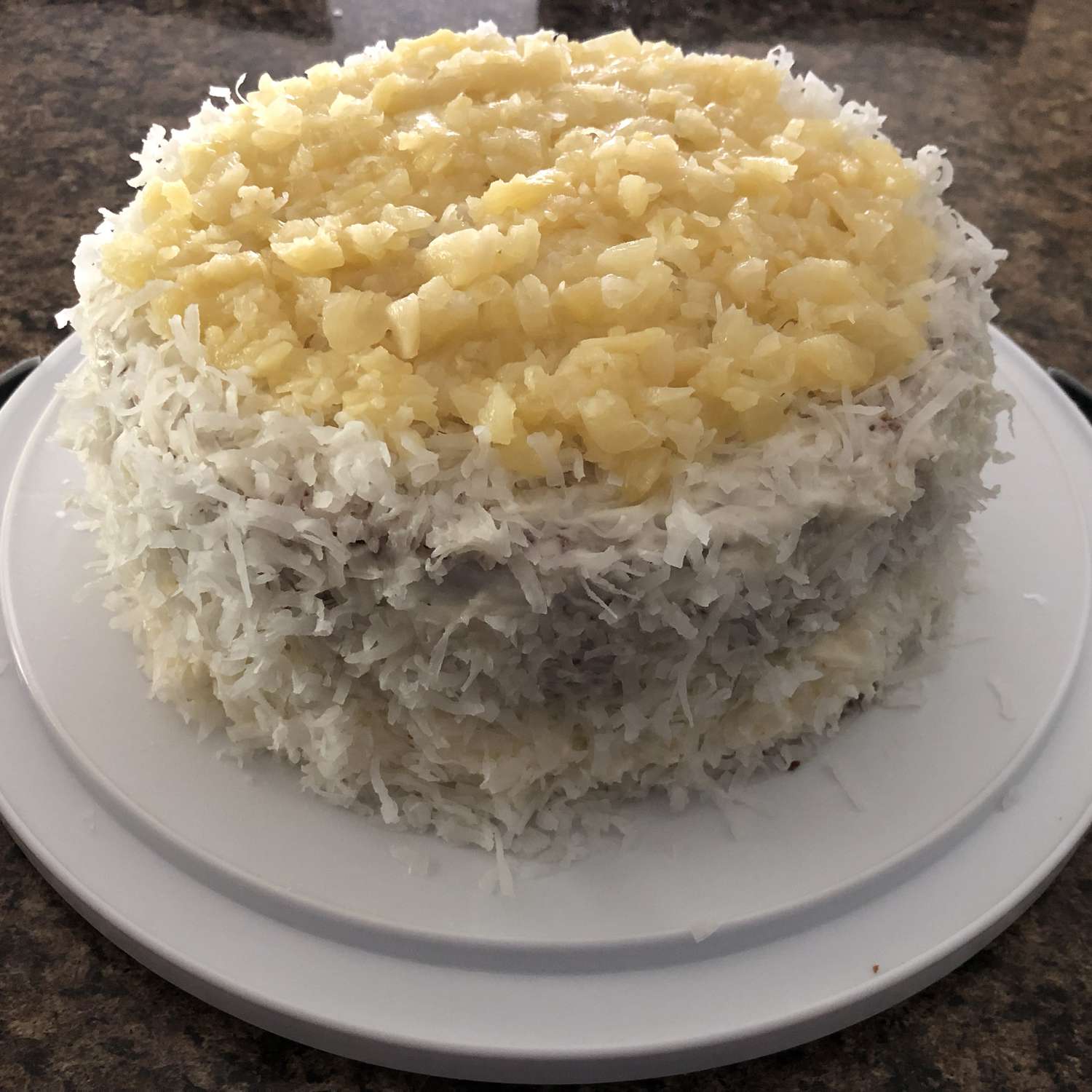 Ананасовый кокосовый торт