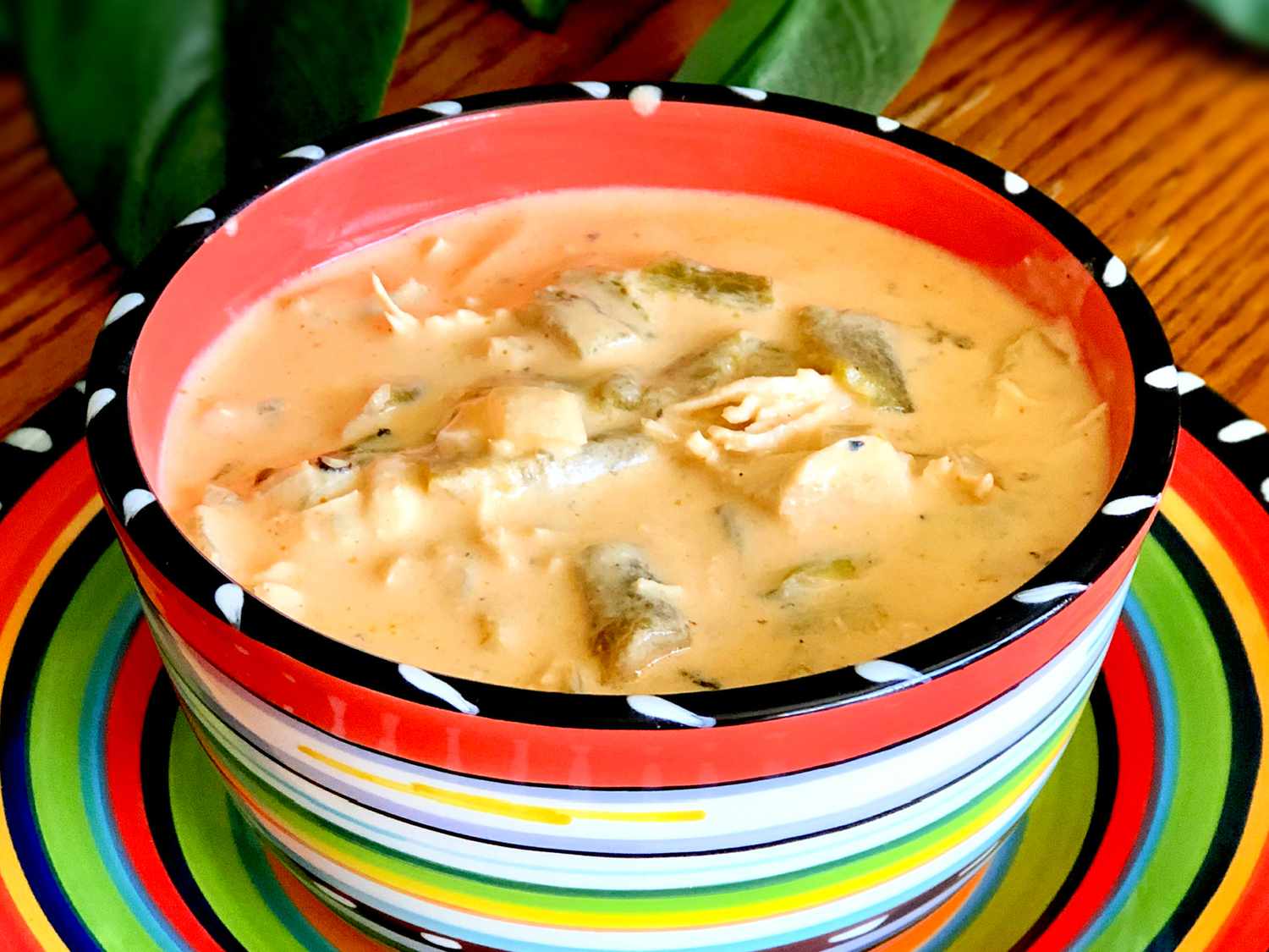 Суп из куриного сыра Poblano