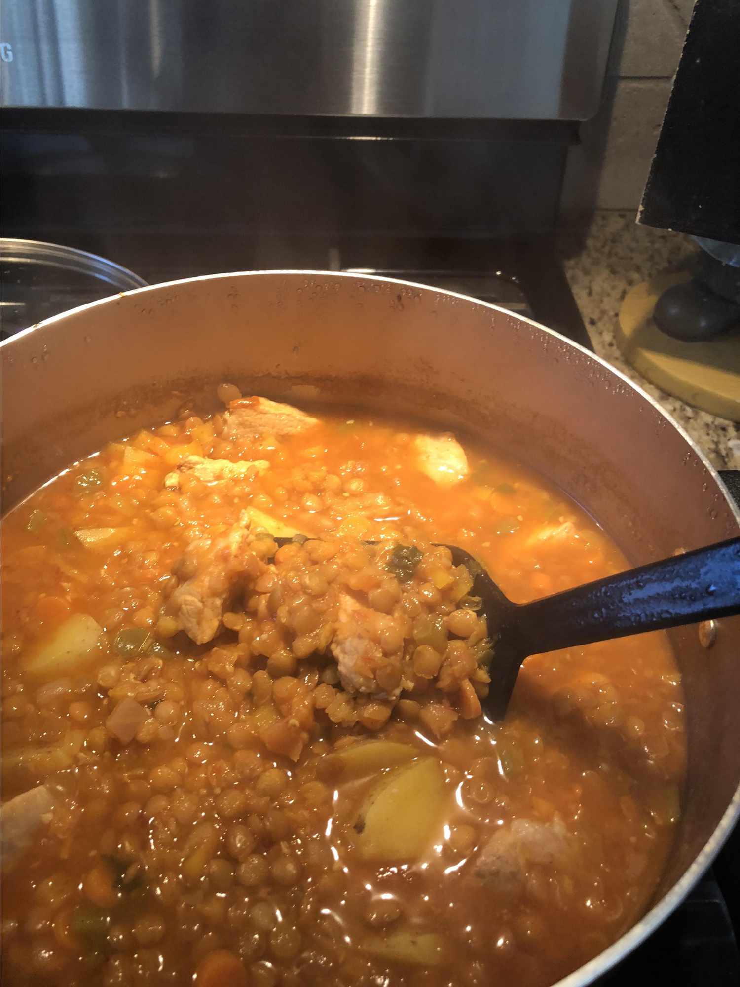 Мгновенный горшок мексиканский суп чечевицы