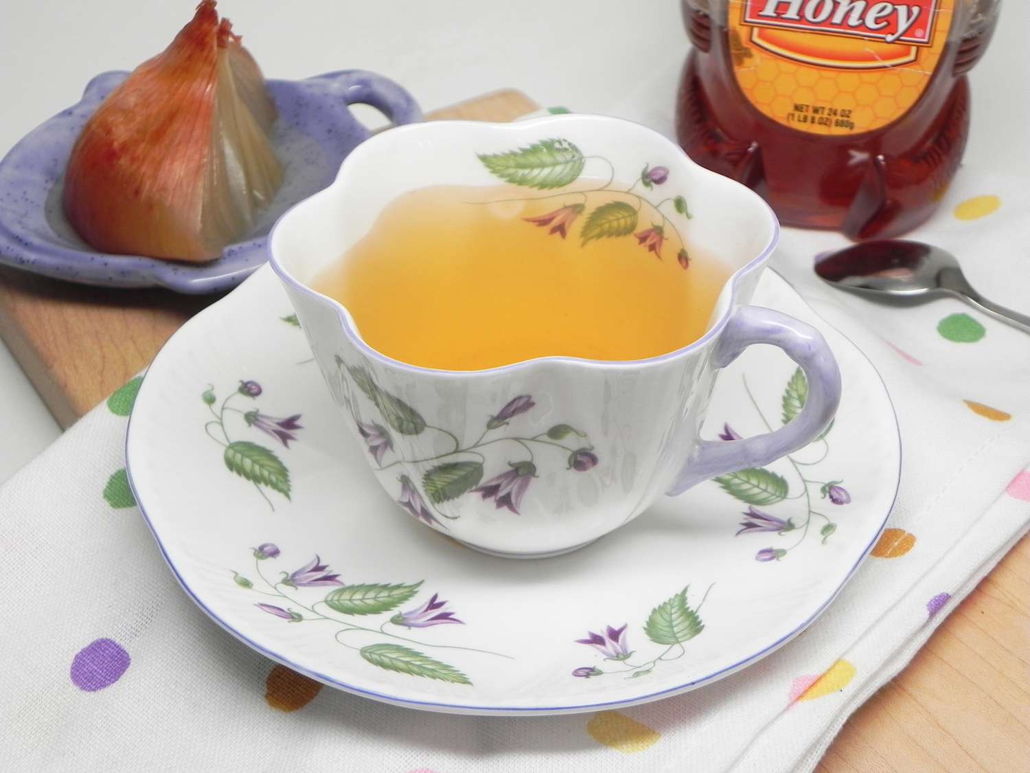 Лук -чай (домашнее средство от кашля)